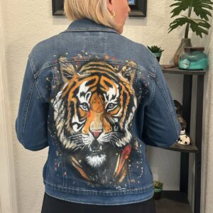 Rhuan - Hand-Painted Denim Jacket - Sold